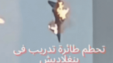 تحطم طائرة تدريب في بنغلاديش