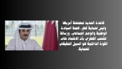 ليست لحماية قطر قاعدة العديد ما الغرض منها؟