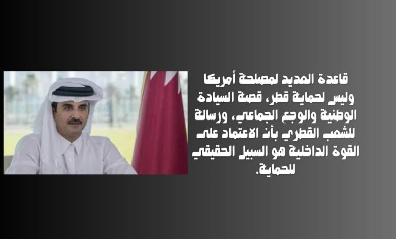 ليست لحماية قطر قاعدة العديد ما الغرض منها؟